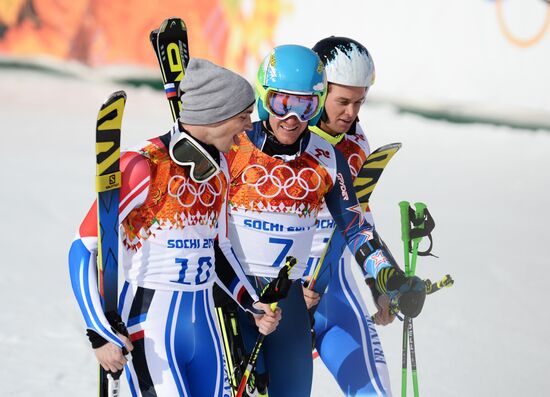 2014 Winter Olympics. Alpine skiing. Men. Giant slalom