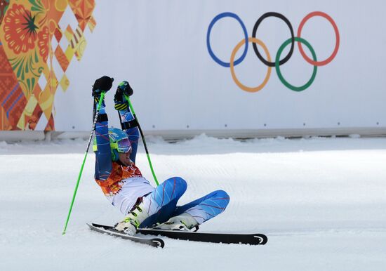 2014 Winter Olympics. Alpine skiing. Men. Giant slalom