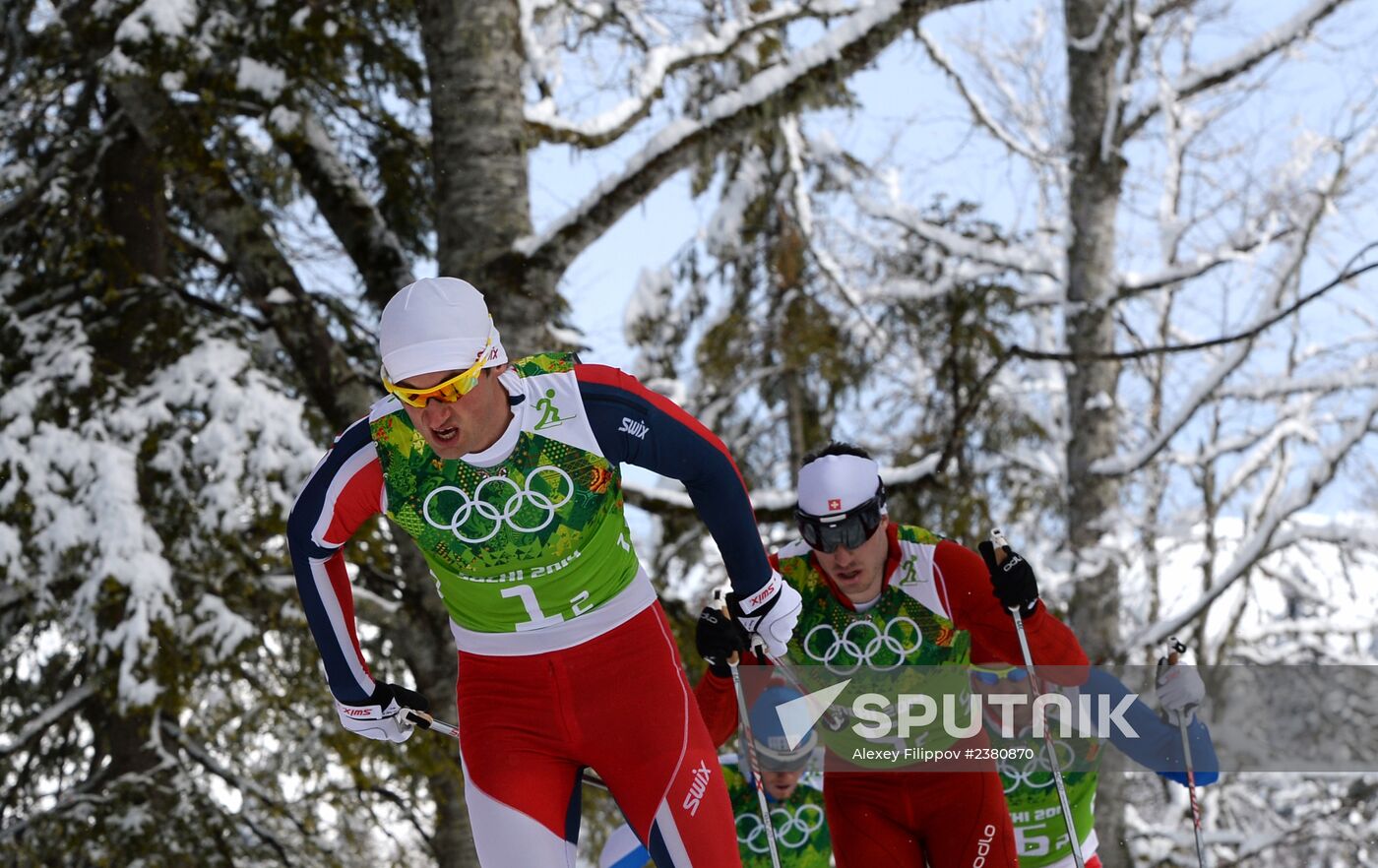 2014 Winter Olympics. Cross-country skiing. Men. Team sprint