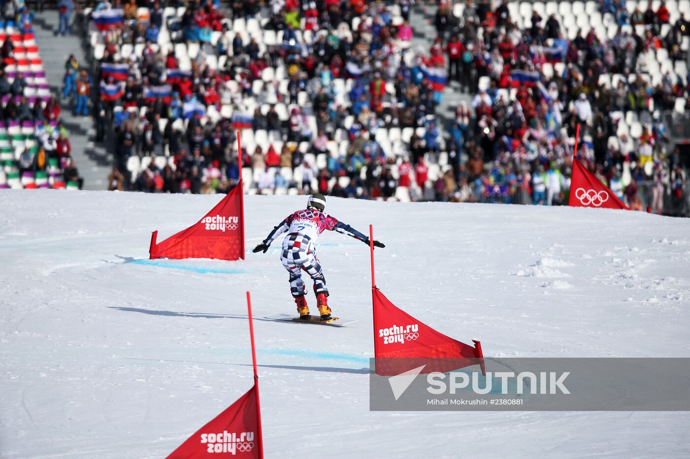 2014 Winter Olympics. Snowboarding. Men. Parallel giant slalom
