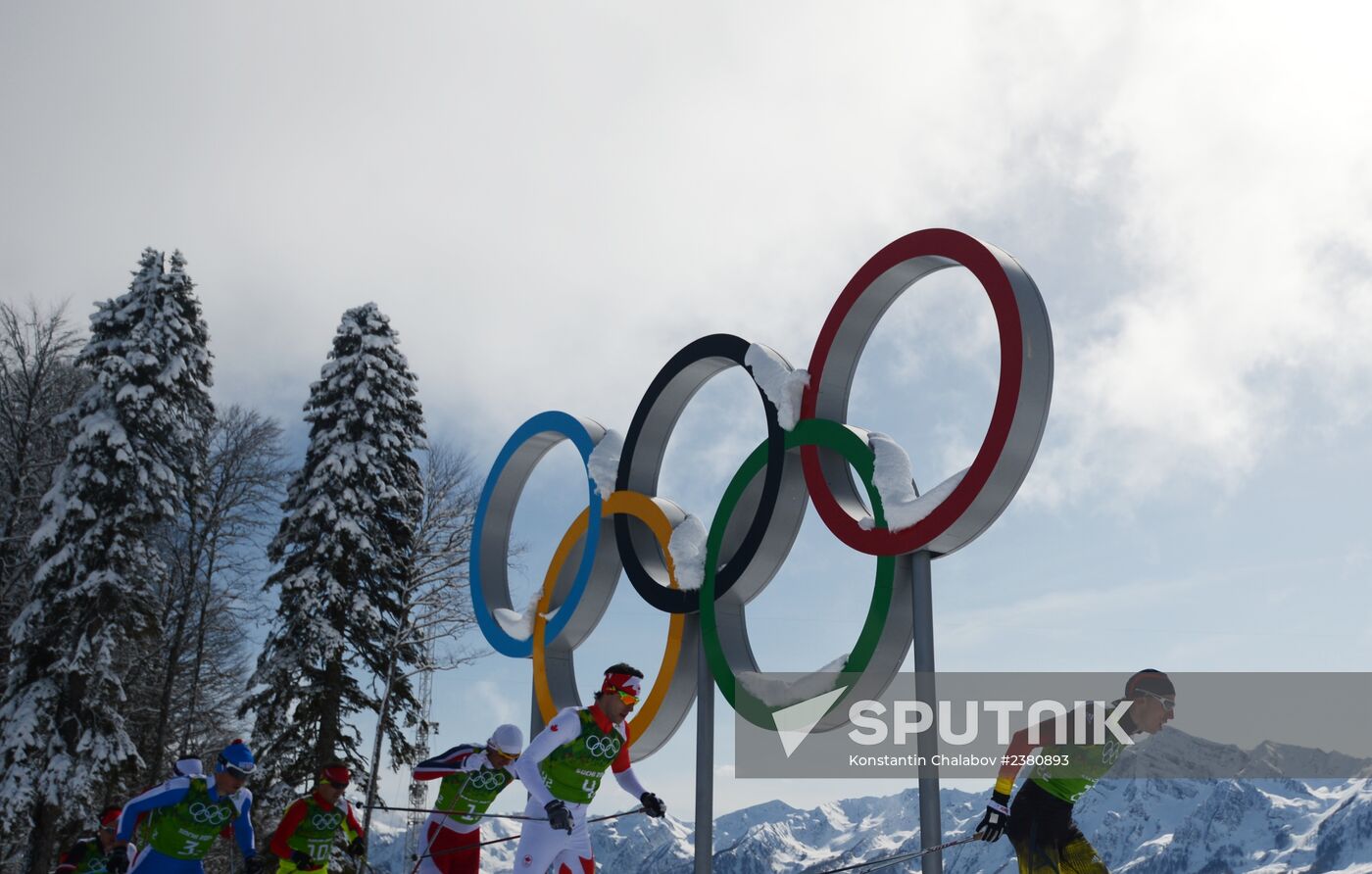 2014 Winter Olympics. Cross-country skiing. Men. Team sprint