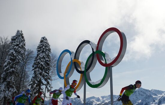 2014 Winter Olympics. Cross-country skiing. Men. Team sprint