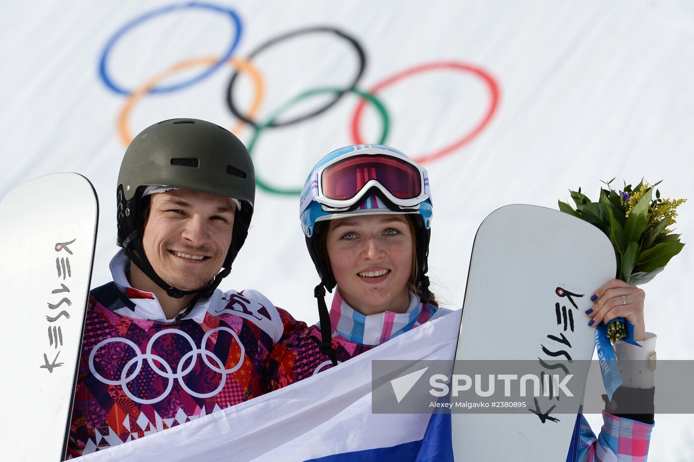 2014 Winter Olympics. Snowboarding. Men. Parallel giant slalom