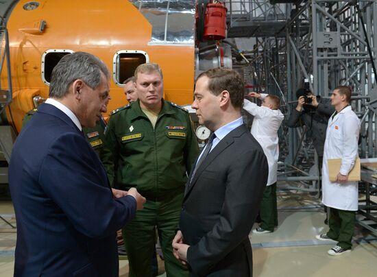Dmitry Medvedev visits Mirny town
