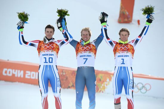 2014 Winter Olympics. Alpine skiing. Men. Giant slalom