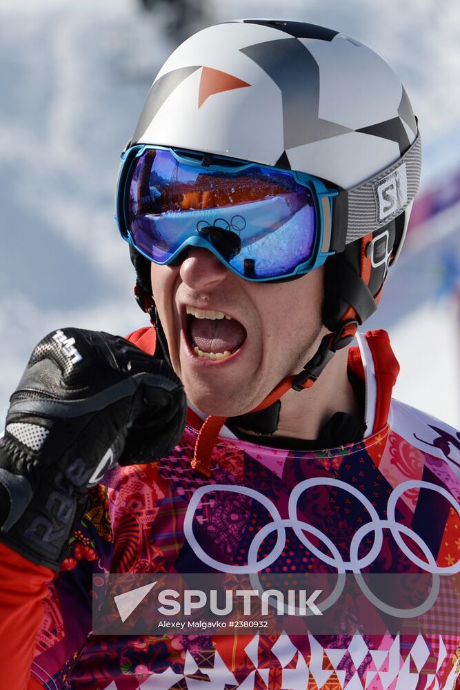 2014 Winter Olympics. Snowboarding. Men. Parallel giant slalom