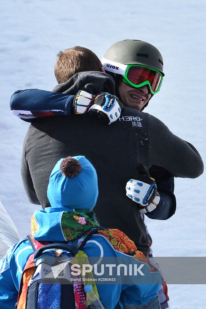2014 Winter Olympics. Snowboarding. Men. Parallel giant slalom