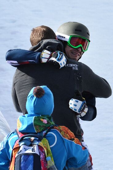 2014 Winter Olympics. Snowboarding. Men. Parallel giant slalom