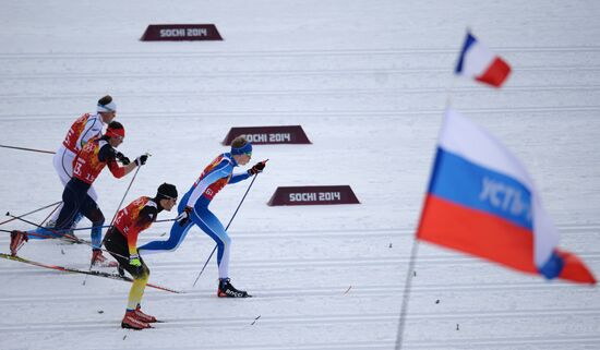 2014 Winter Olympics. Cross-country skiing. Men. Team sprint