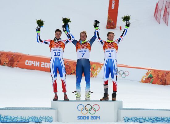 2014 Winter Olympics. Alpine skiing. Men. Giant slalom