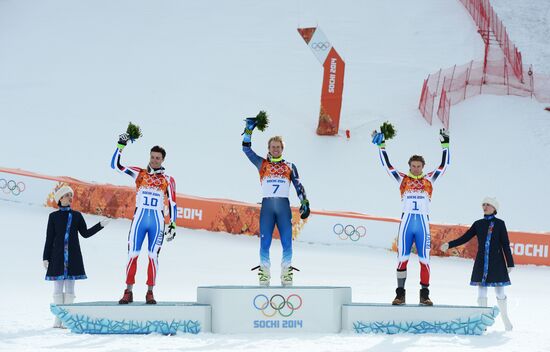 2014 Winter Olympics. Alpine skiing. Men. Giant slalom