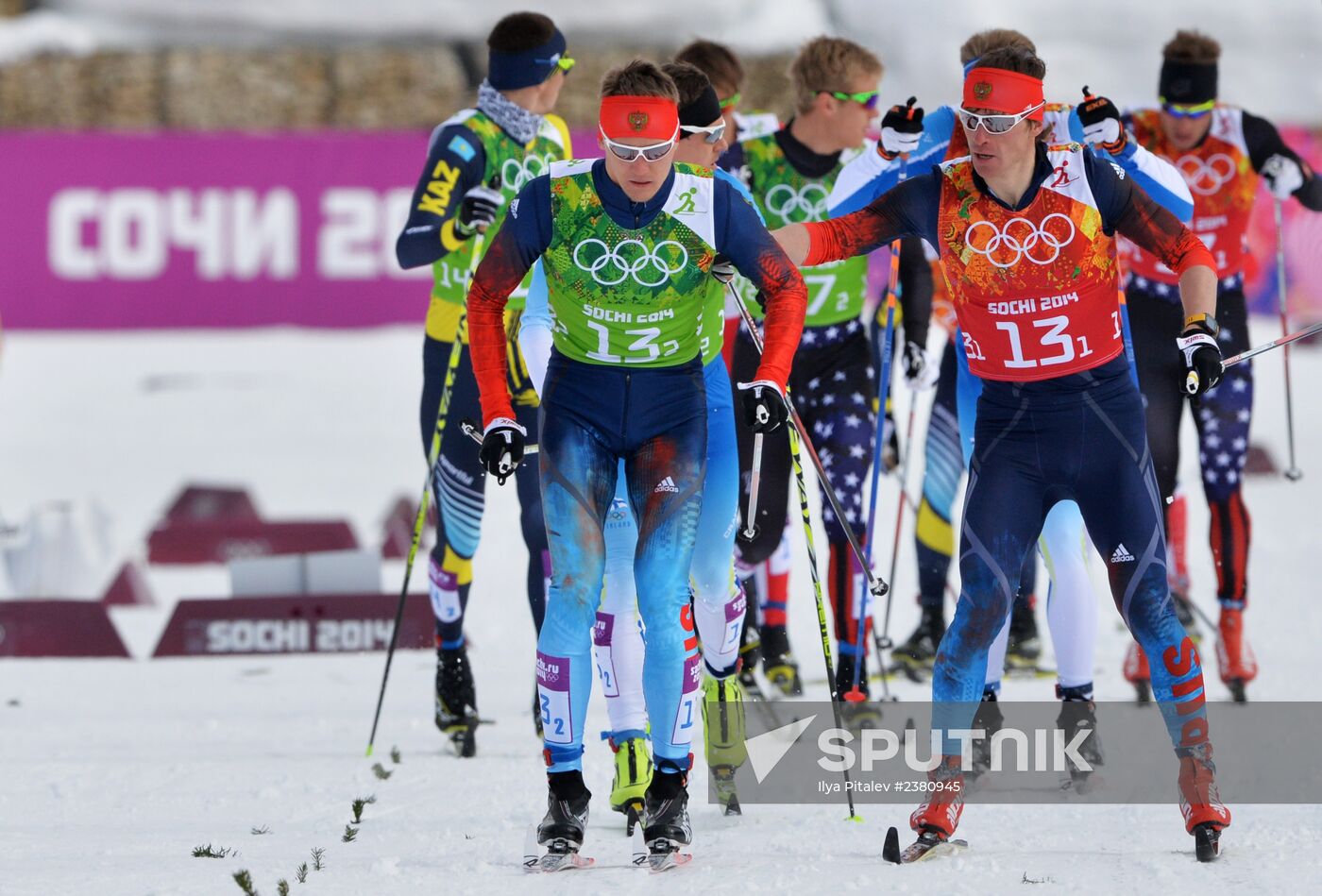 2014 Winter Olympics. Cross-country skiing. Men. Team sprint