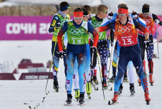 2014 Winter Olympics. Cross-country skiing. Men. Team sprint