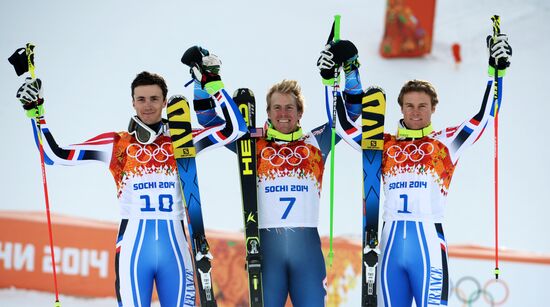 2014 Winter Olympics. Alpine skiing. Men. Giant slalom