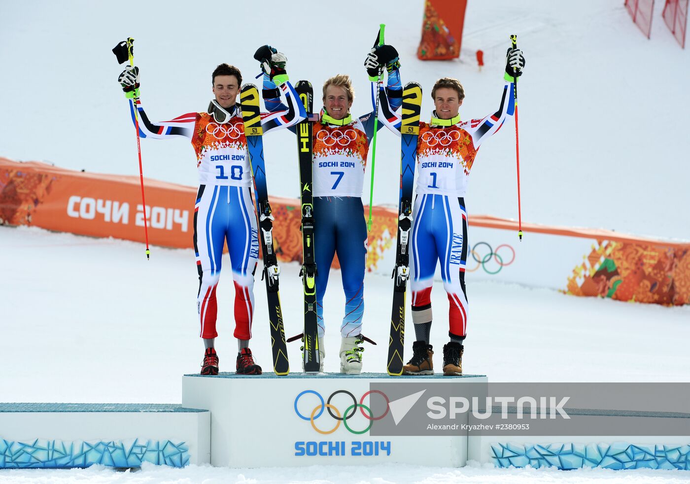 2014 Winter Olympics. Alpine skiing. Men. Giant slalom