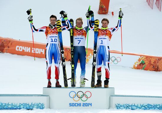 2014 Winter Olympics. Alpine skiing. Men. Giant slalom