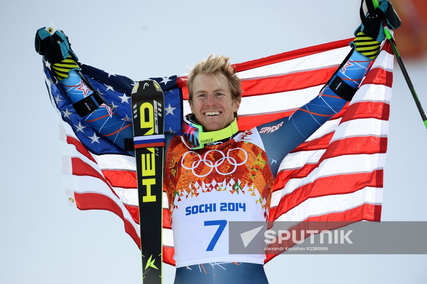2014 Winter Olympics. Alpine skiing. Men. Giant slalom