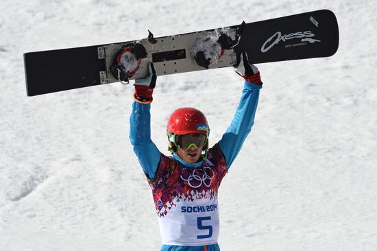 2014 Winter Olympics. Snowboarding. Men. Parallel giant slalom