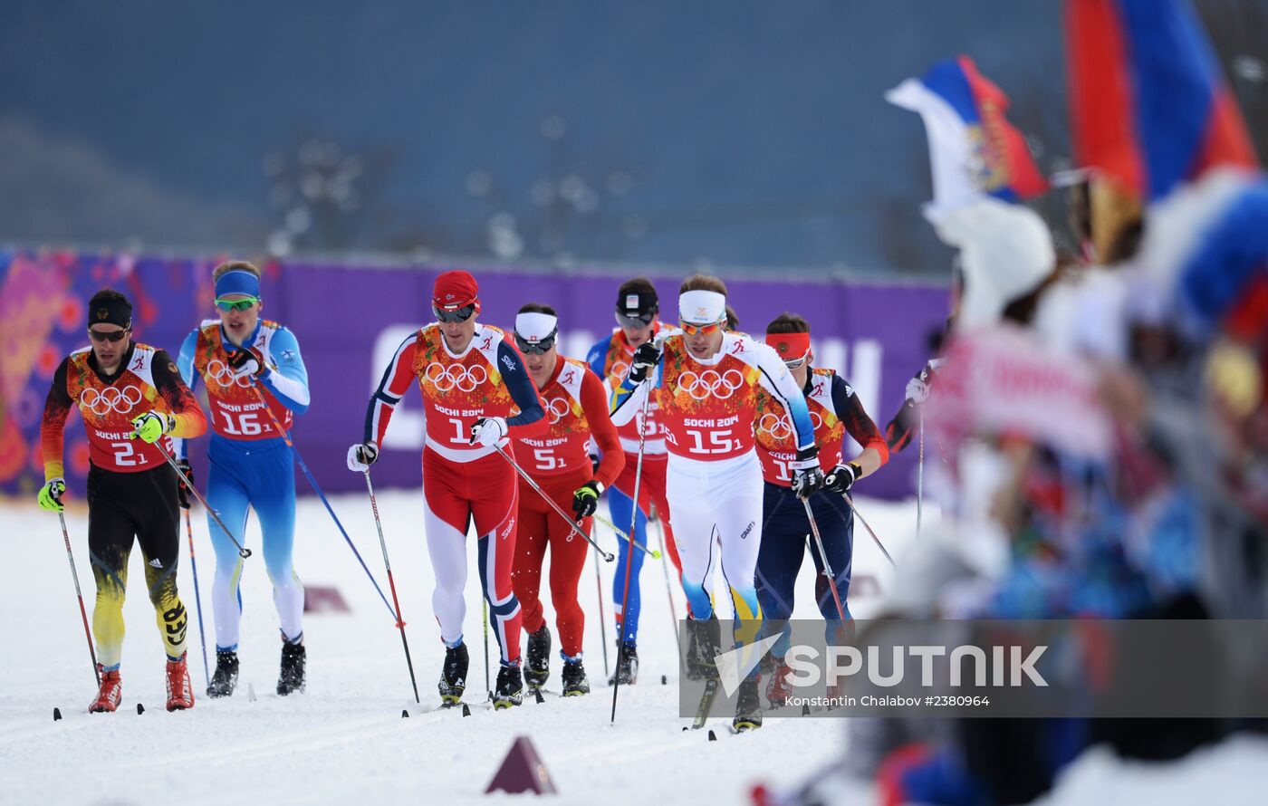 2014 Winter Olympics. Cross-country skiing. Men. Team sprint