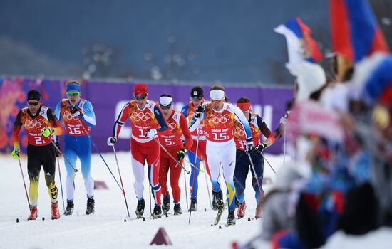 2014 Winter Olympics. Cross-country skiing. Men. Team sprint