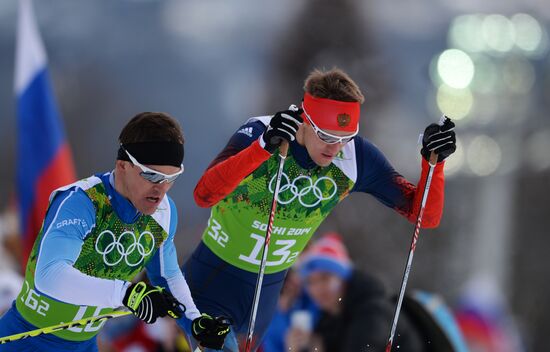 2014 Winter Olympics. Cross-country skiing. Men. Team sprint