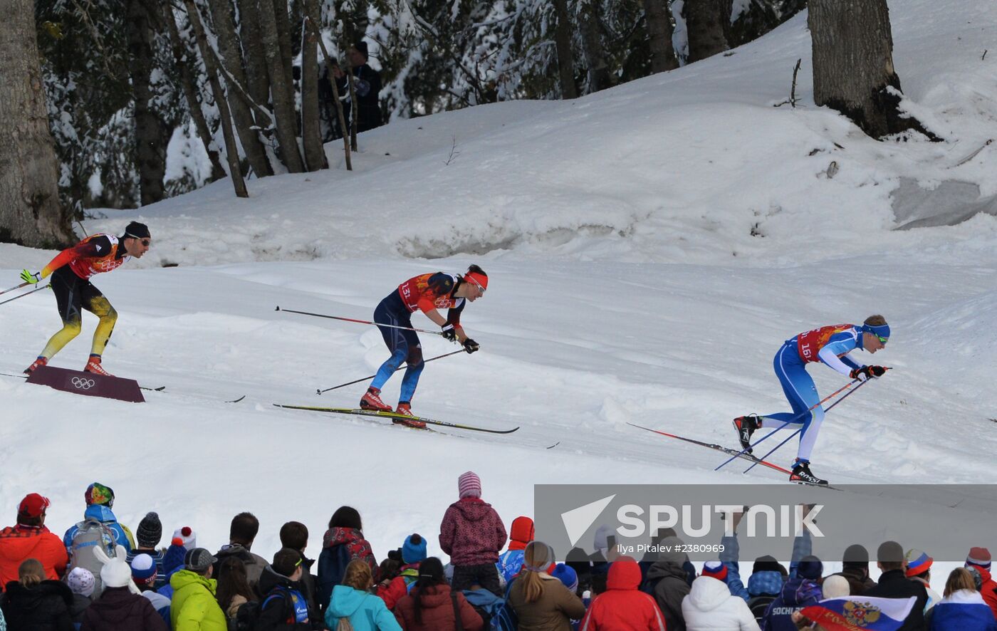 2014 Winter Olympics. Cross-country skiing. Men. Team sprint