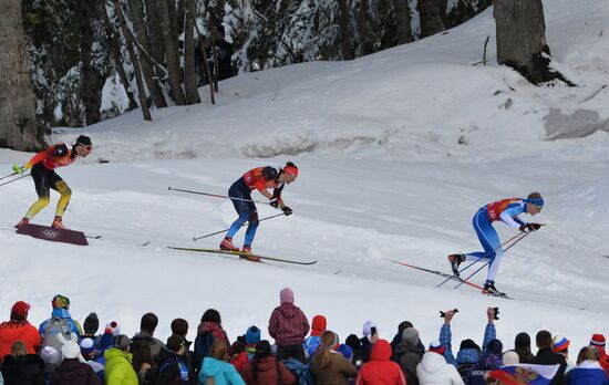 2014 Winter Olympics. Cross-country skiing. Men. Team sprint