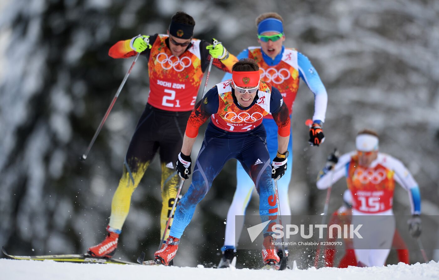 2014 Winter Olympics. Cross-country skiing. Men. Team sprint