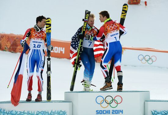 2014 Winter Olympics. Alpine skiing. Men. Giant slalom