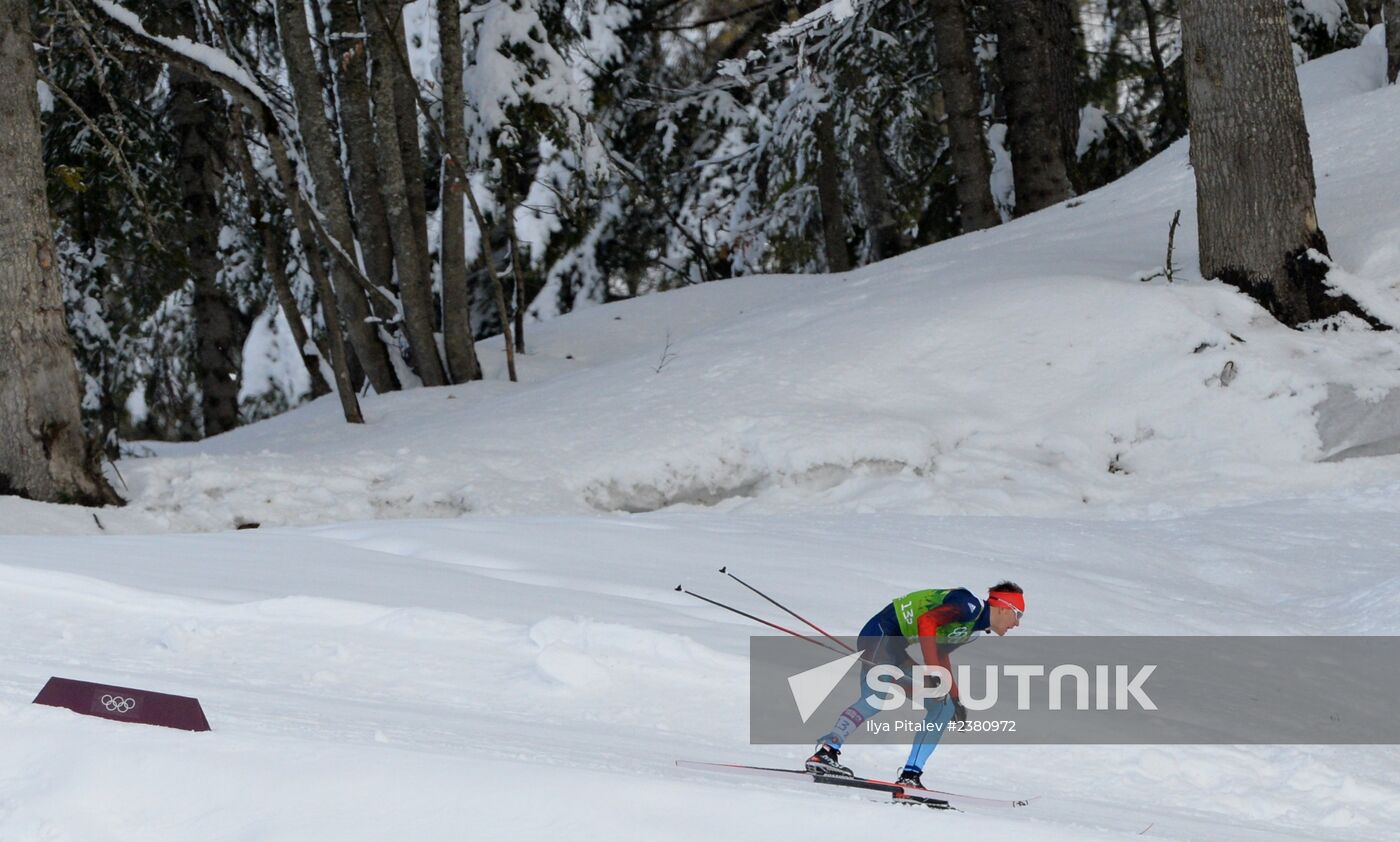 2014 Winter Olympics. Cross-country skiing. Men. Team sprint