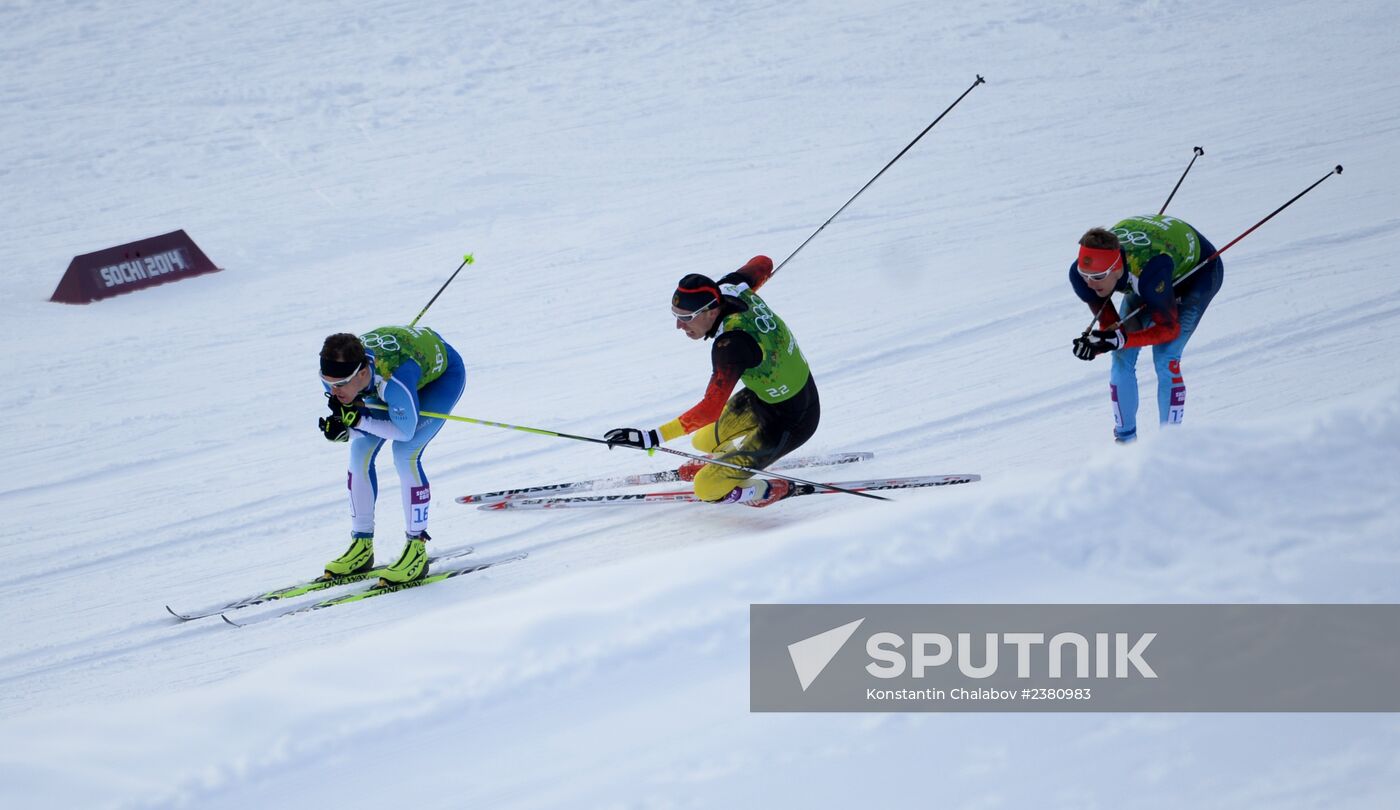 2014 Winter Olympics. Cross-country skiing. Men. Team sprint