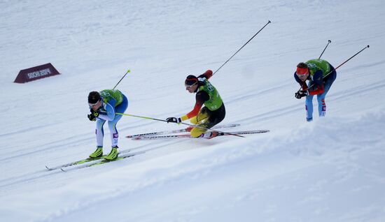 2014 Winter Olympics. Cross-country skiing. Men. Team sprint