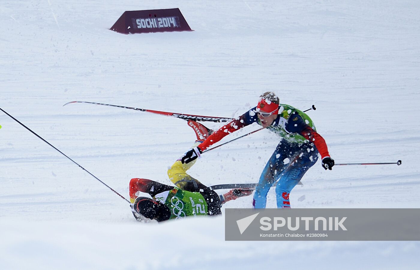 2014 Winter Olympics. Cross-country skiing. Men. Team sprint