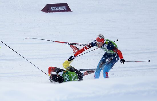 2014 Winter Olympics. Cross-country skiing. Men. Team sprint