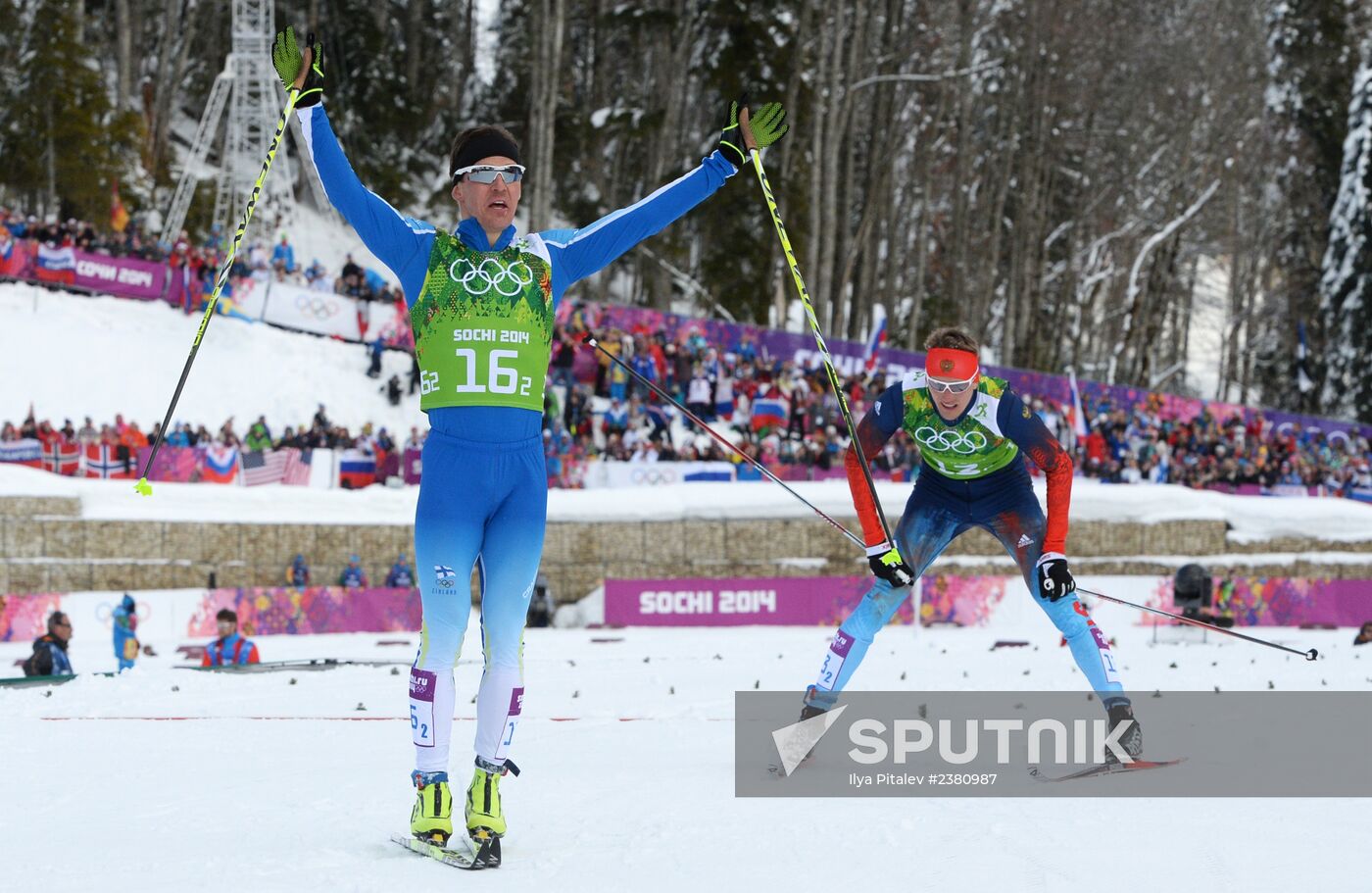 2014 Winter Olympics. Cross-country skiing. Men. Team sprint