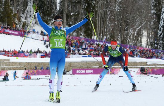 2014 Winter Olympics. Cross-country skiing. Men. Team sprint