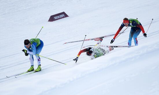 2014 Winter Olympics. Cross-country skiing. Men. Team sprint