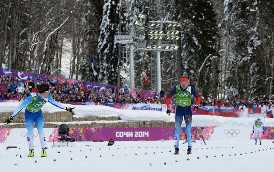 2014 Winter Olympics. Cross-country skiing. Men. Team sprint