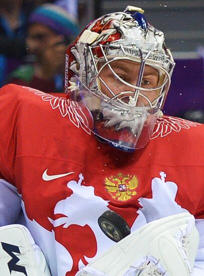 2014 Winter Olympics. Ice hockey. Men. Finland vs. Russia