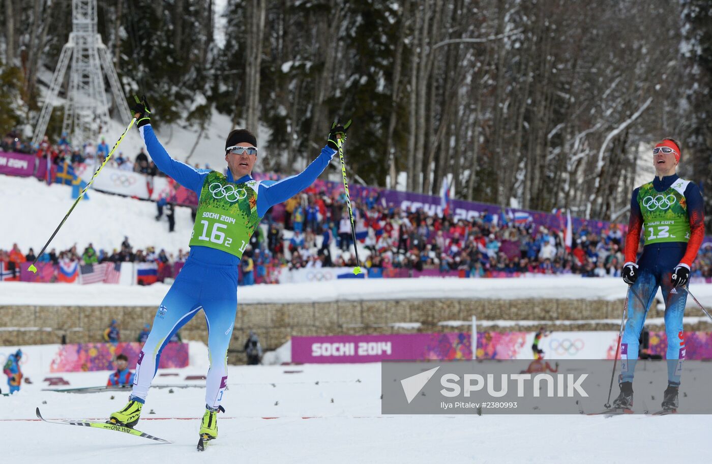 2014 Winter Olympics. Cross-country skiing. Men. Team sprint