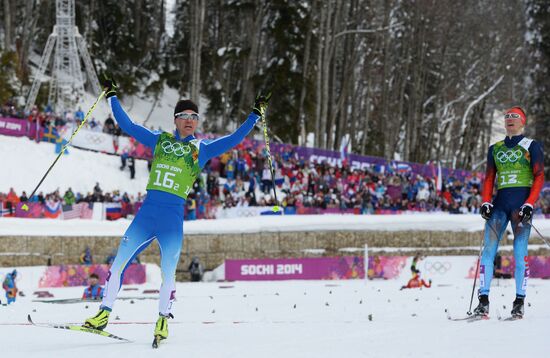 2014 Winter Olympics. Cross-country skiing. Men. Team sprint