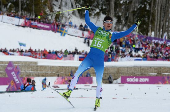 2014 Winter Olympics. Cross-country skiing. Men. Team sprint