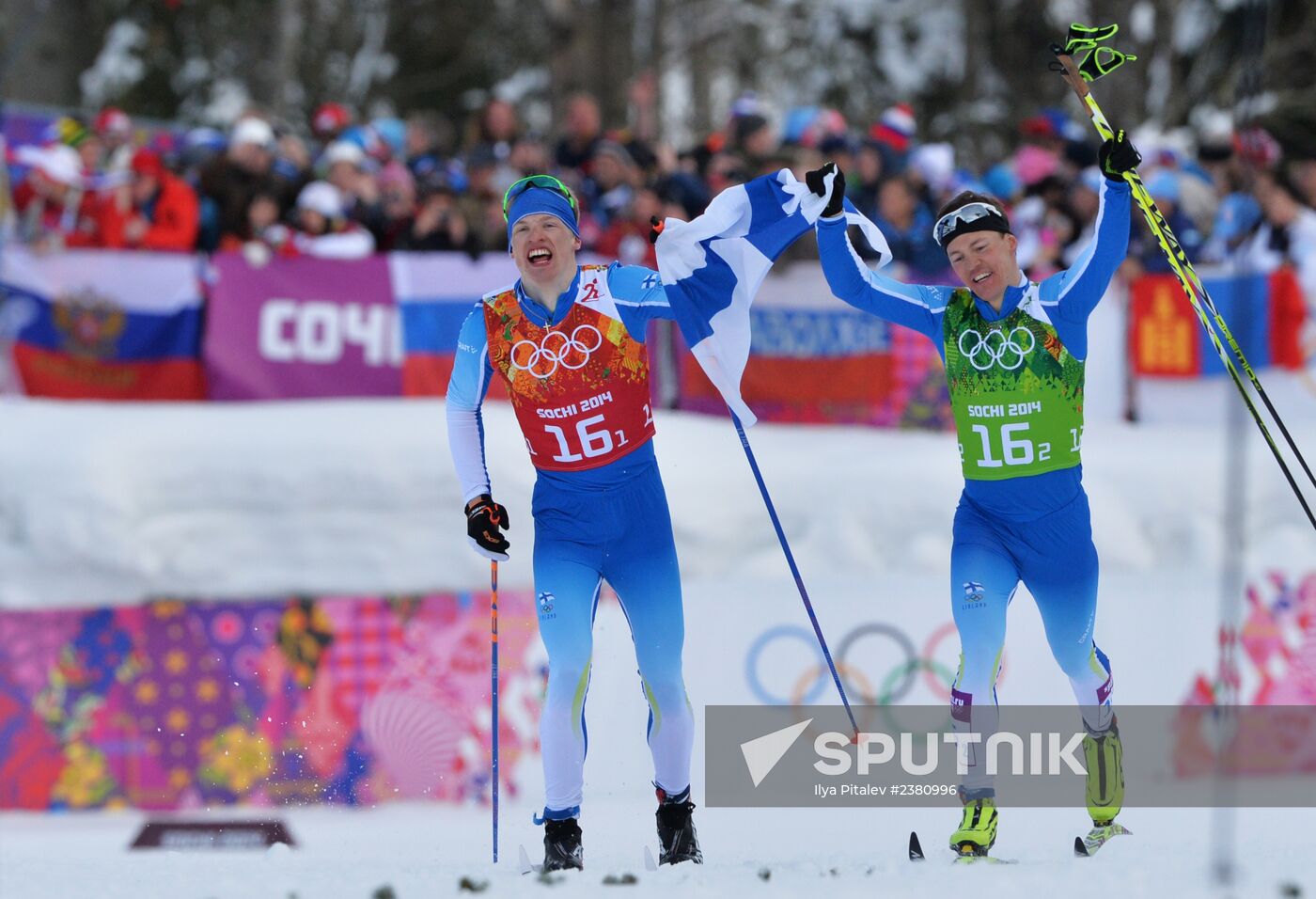 2014 Winter Olympics. Cross-country skiing. Men. Team sprint