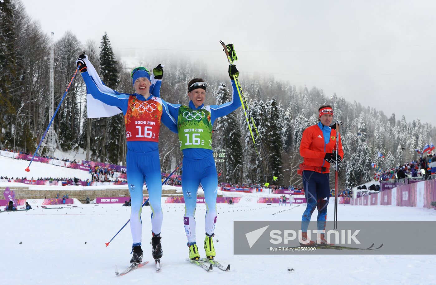 2014 Winter Olympics. Cross-country skiing. Men. Team sprint