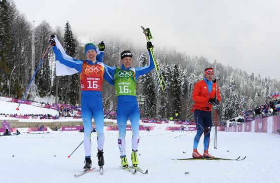 2014 Winter Olympics. Cross-country skiing. Men. Team sprint