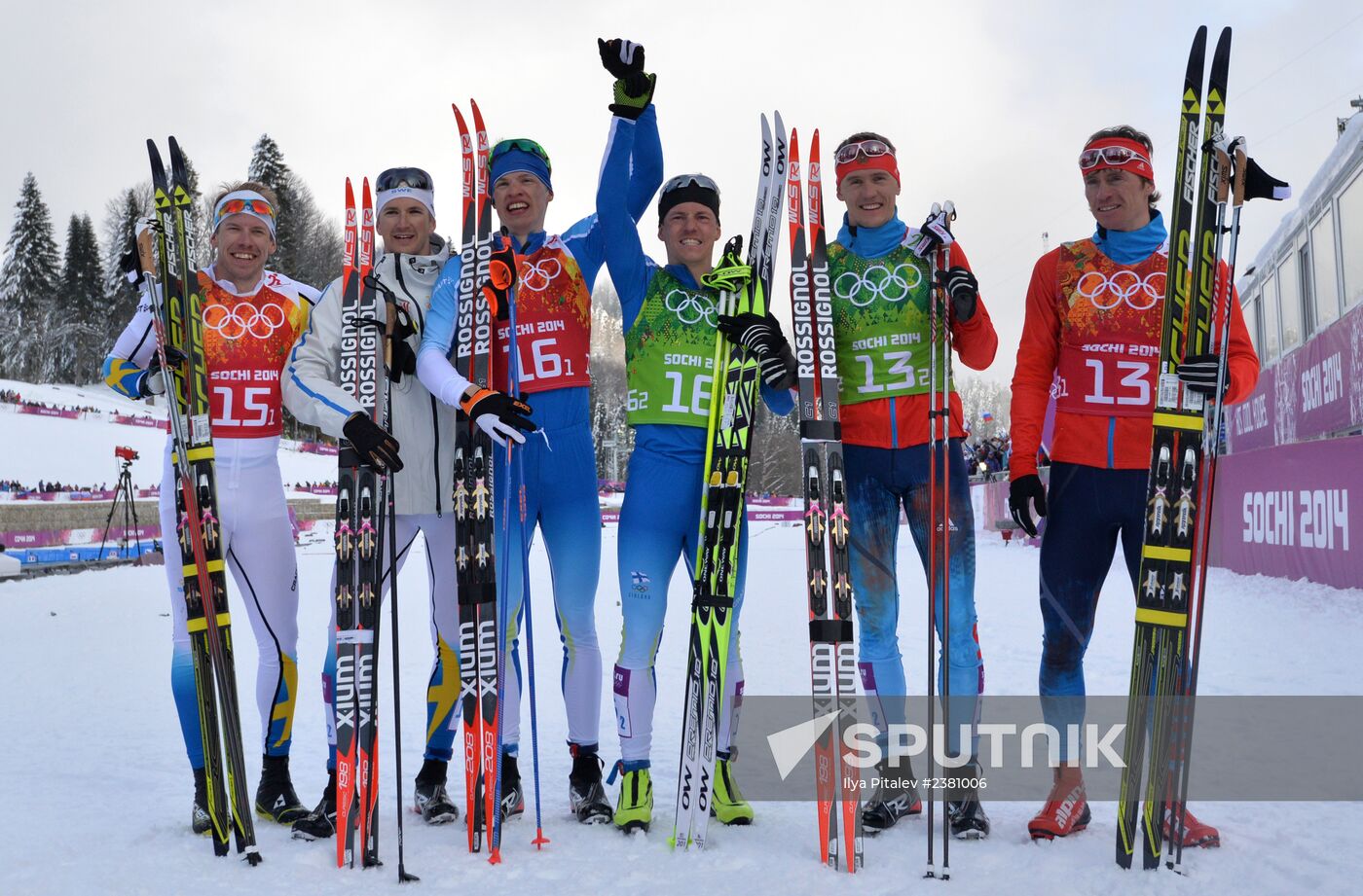 2014 Winter Olympics. Cross-country skiing. Men. Team sprint