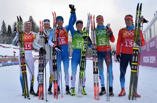 2014 Winter Olympics. Cross-country skiing. Men. Team sprint