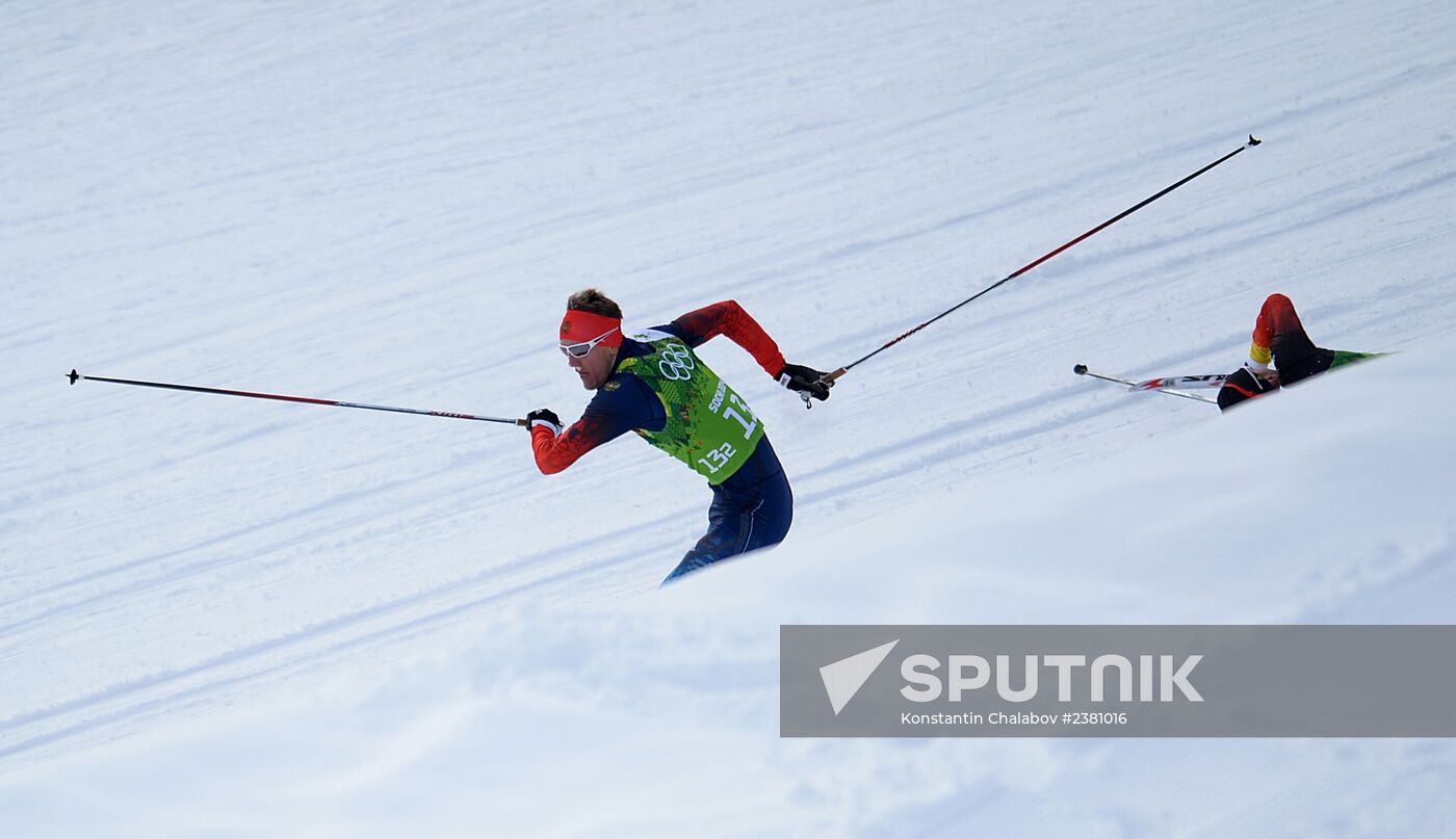 2014 Winter Olympics. Cross-country skiing. Men. Team sprint