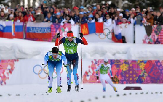 2014 Winter Olympics. Cross-country skiing. Men. Team sprint