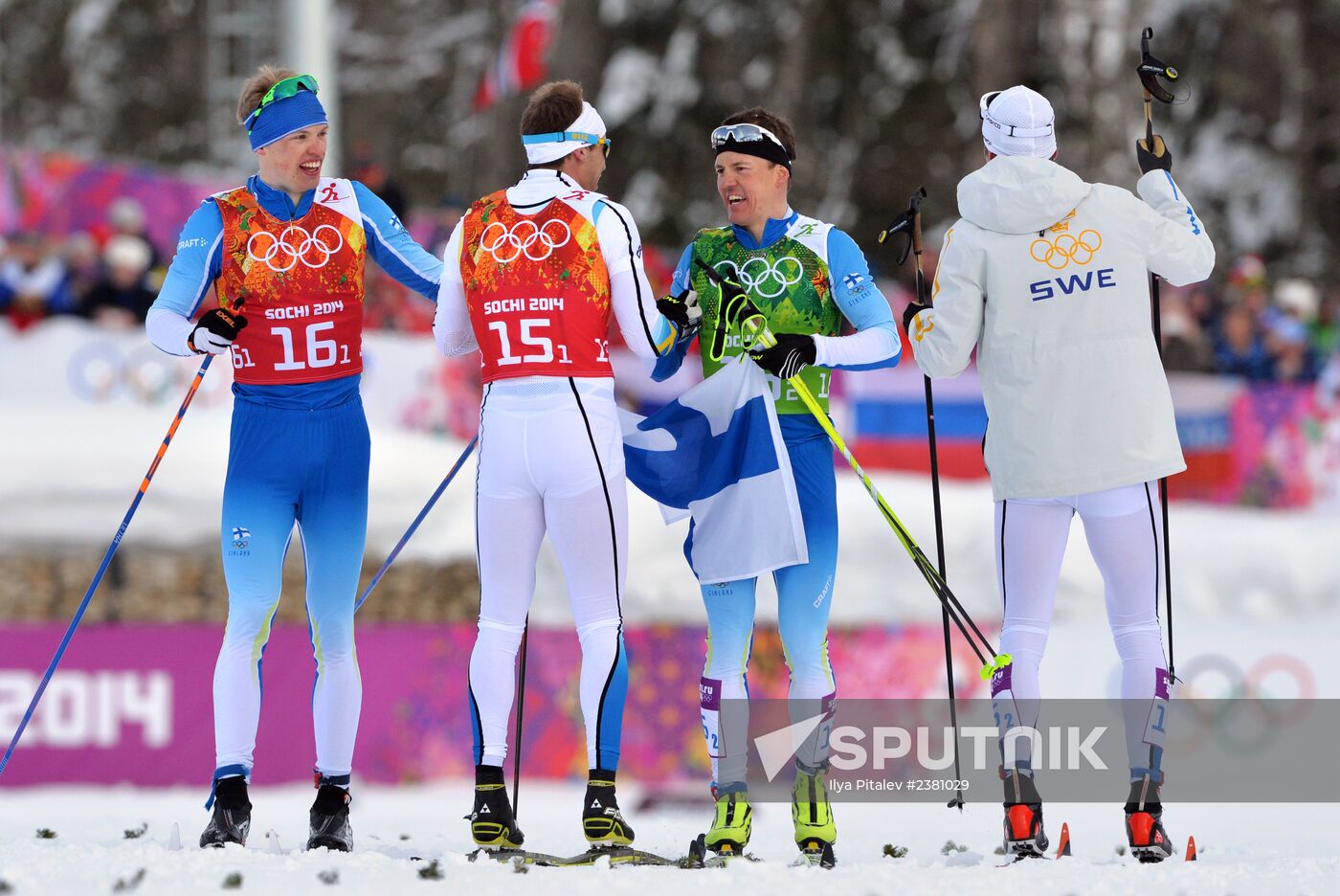 2014 Winter Olympics. Cross-country skiing. Men. Team sprint